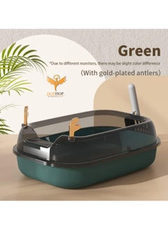 HOPHOP Convenient Open Design Cat Litter Box with Removable Spoon for Easy Cleaning  - Image 2
