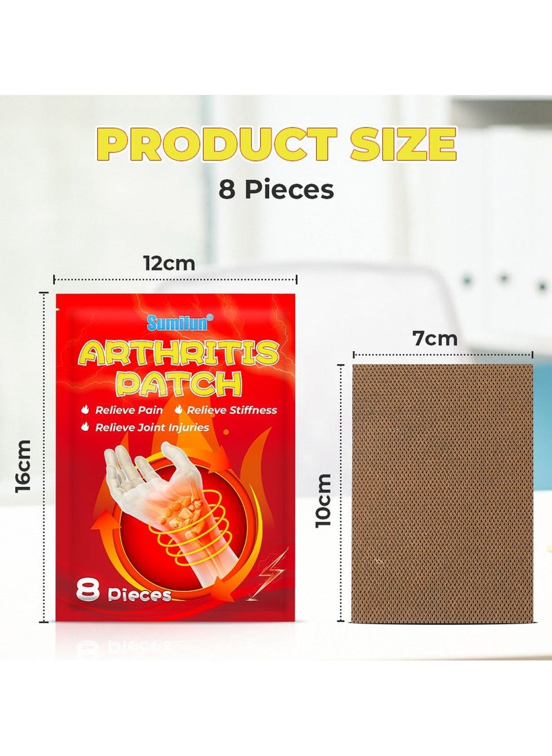 Sumifun 2-PACKS Tenosynovitis Plaster, Relieves Wrist and Finger Joint Pain, Natural Plant Extracts, 8 Pieces*2 - Image 2