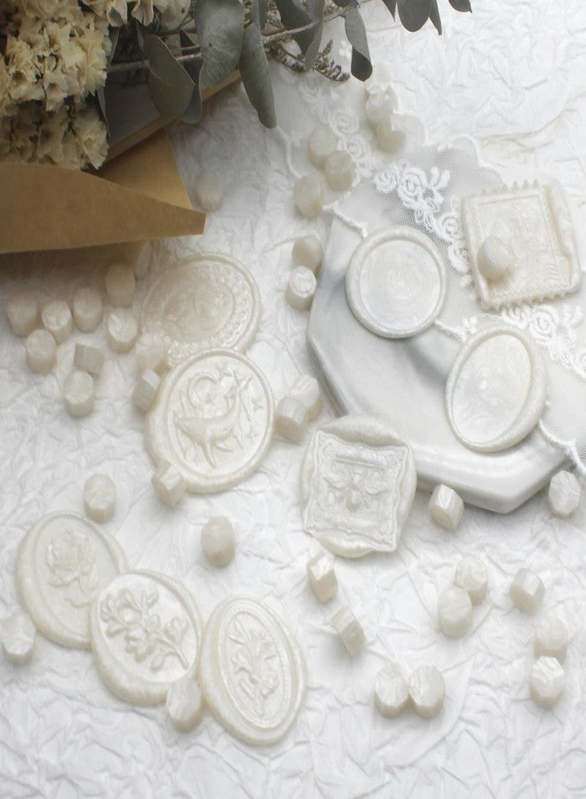 Andotopee 600pcs Pearl White Wax Seal Beads, Premium Sealing Wax Beads for Stamp Seals, Octagon Wax Pellets Refill Pack for Wax Seal Kit, Wedding Invitation Decor, Letter Envelope Seal, DIY Crafts - Image 4