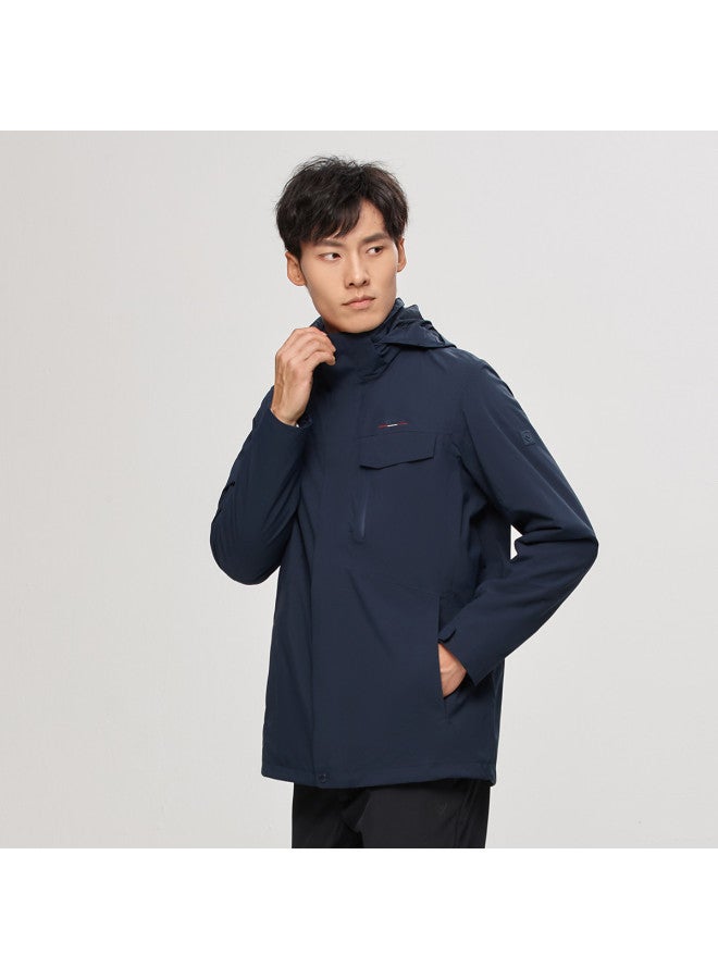 NorthLand Men's 3-in-1 Detachable Fleece Jacket Waterproof Windproof Hiking Coat Autumn Outdoor Jacket - Image 3