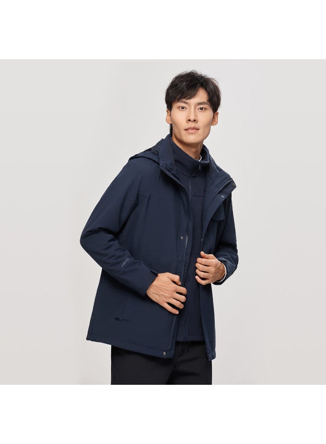 NorthLand Men's 3-in-1 Detachable Fleece Jacket Waterproof Windproof Hiking Coat Autumn Outdoor Jacket - Image 4