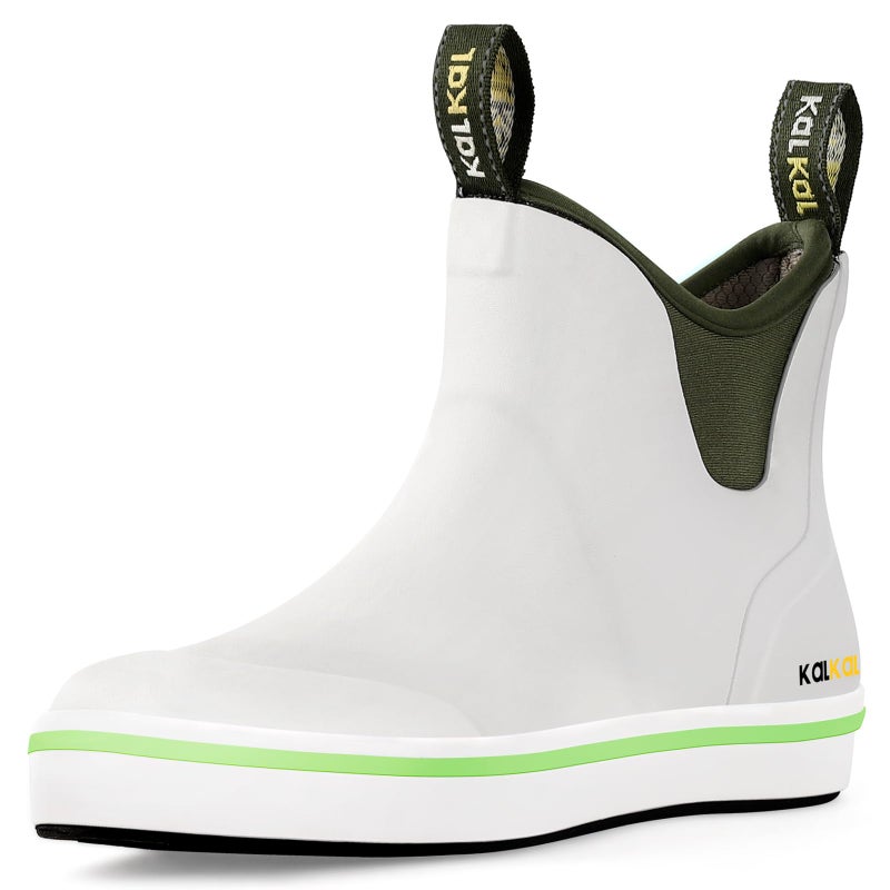 Kalkal Women's Deck Boots, Anti-Slip Deck Boots, Lightweight Fishing Boot for Women, Waterproof Ankle Rubber Rain Boot for Boating, Camping, Farming & Outdoor Work (Size 5-11) - Image 1