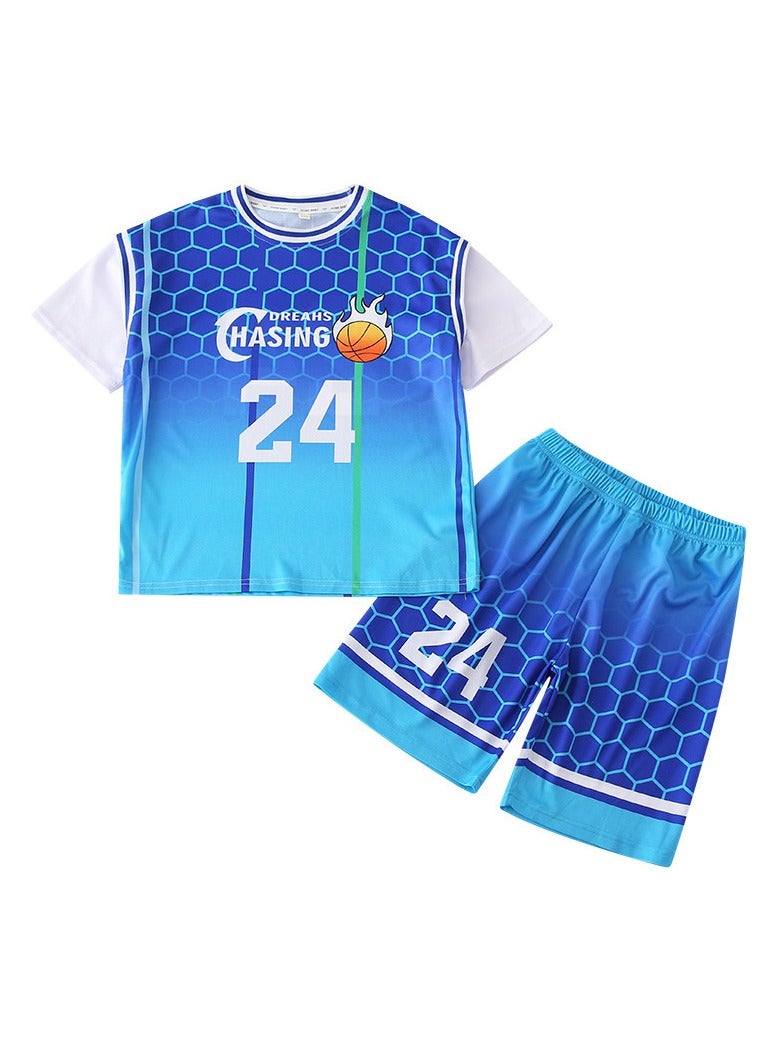 KUYING New Children's Basketball Suit Set  - Image 1