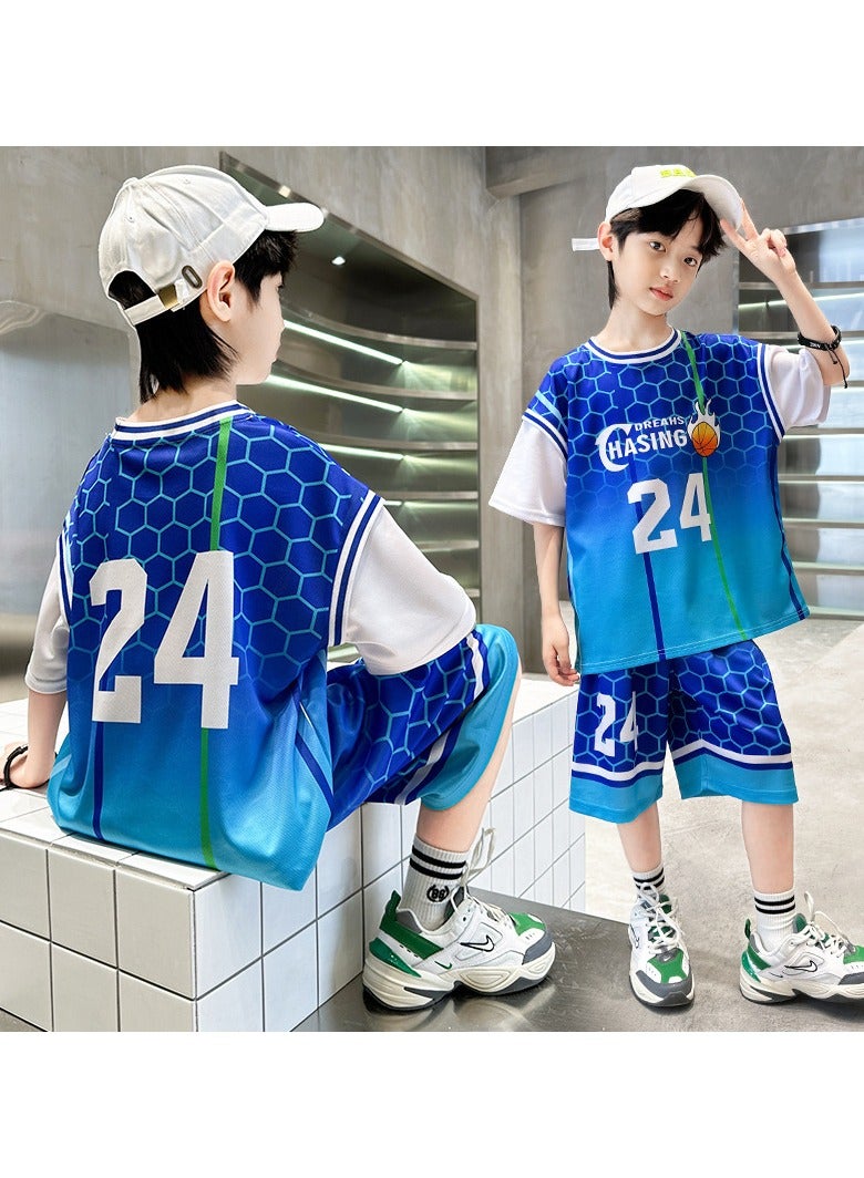KUYING New Children's Basketball Suit Set  - Image 2
