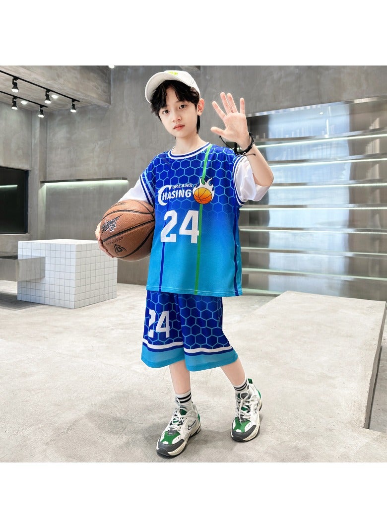 KUYING New Children's Basketball Suit Set  - Image 3