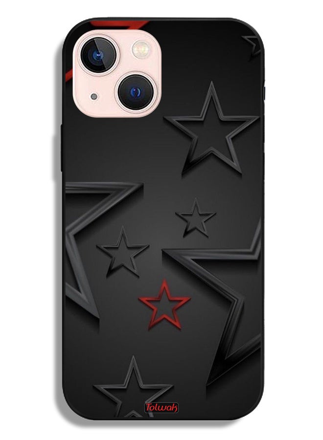 Tolwak Apple iPhone 13 mini Protective Case Stars Pattern - Image 2