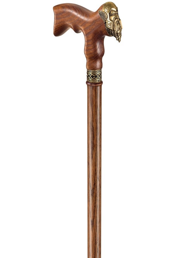 Asterom Cane - Handmade Viking Walking Cane - Canes for Men - Wooden, Unique, Cool, Walking Sticks for Men & Seniors (Thor in Caramel) - Image 4