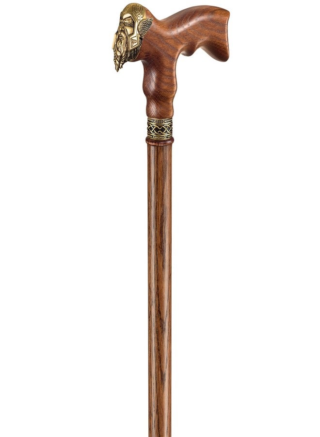 Asterom Cane - Handmade Viking Walking Cane - Canes for Men - Wooden, Unique, Cool, Walking Sticks for Men & Seniors (Thor in Caramel) - Image 5