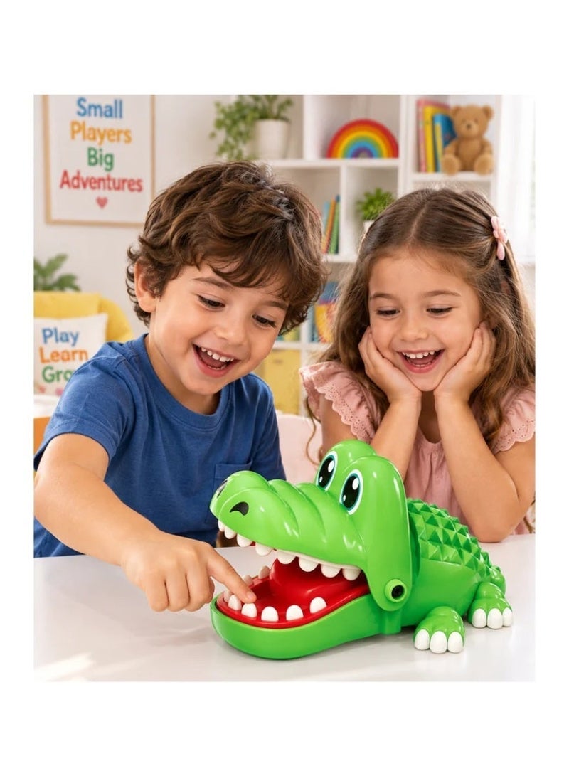 ADDO Crocodile Dentist Bite Finger Game for Kids Ages 4+ – Interactive Family Party Board Game, Travel-Friendly, No Batteries, Eid & Birthday Gift -313-10140-B - Image 1