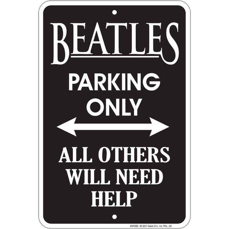 Signs 4 Fun Decorative Parking Sign  Beatles  8 x 12  Embossed Aluminum Sign  Made in the USA  SPSBE