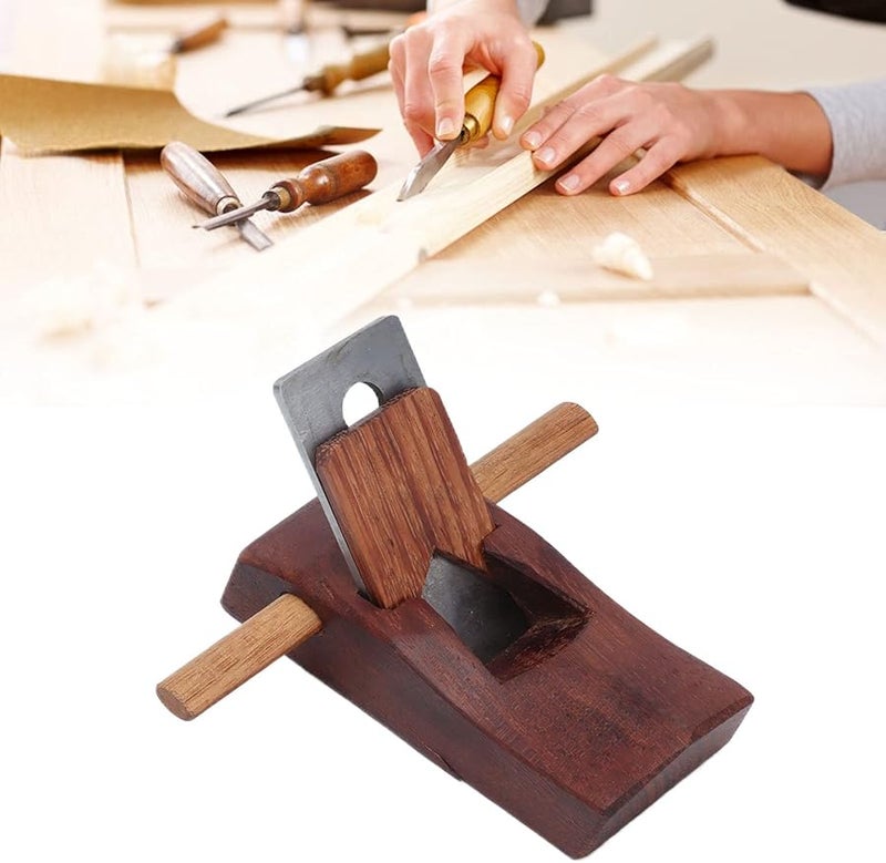 ميني مكشطة خشبية يدوية بمقبض خشب الساج وشفرة من الفولاذ المنغنيزي لشحذ الأعمال الخشبية والحرف اليدوية DIY - Image 5