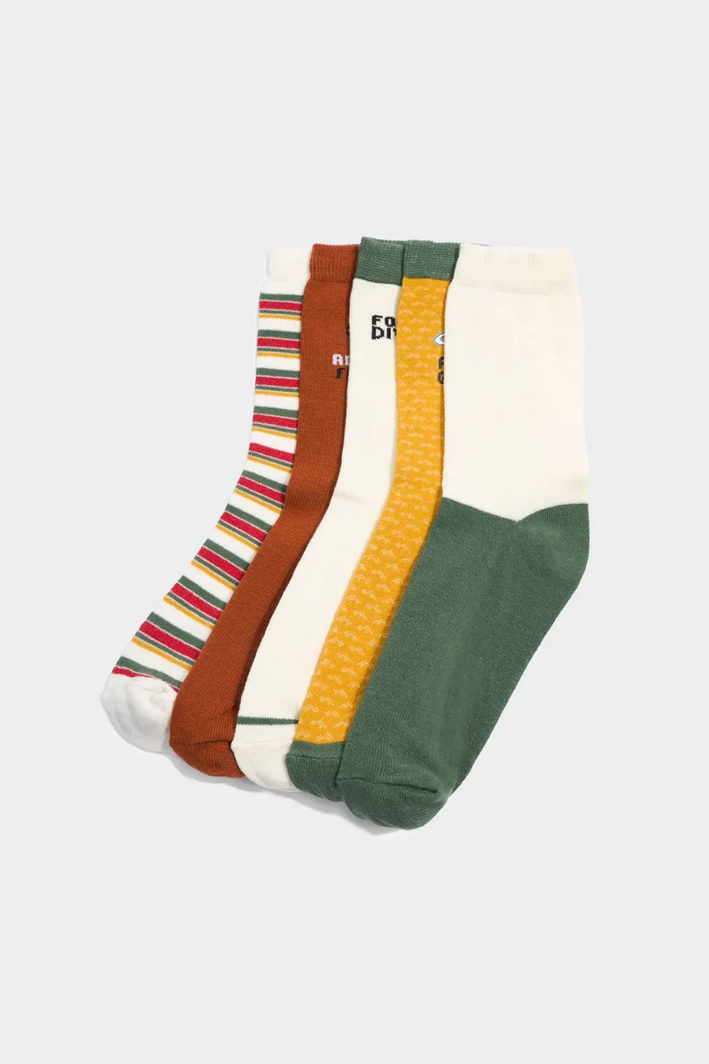 ديفاكتو Boy 5 Piece Cotton Long Socks