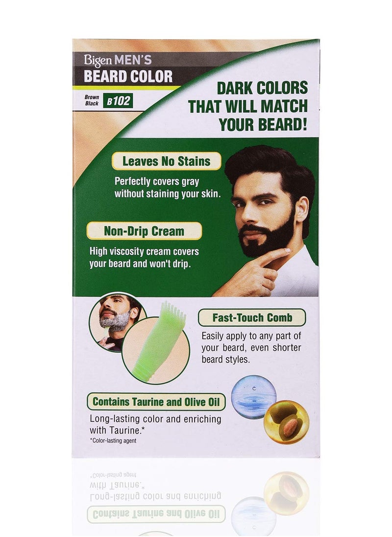 Bigen Men's Beard Color, 40g - Brownish Black B102 (Pack of 3)  - Image 3