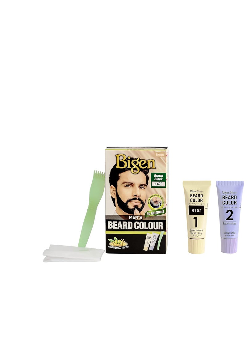 Bigen Men's Beard Color, 40g - Brownish Black B102 (Pack of 3)  - Image 4