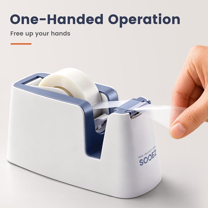 Sooez Aesthetic Tape Dispenser, Tape Holder Cutter, Everyday Desktop Use - Image 3