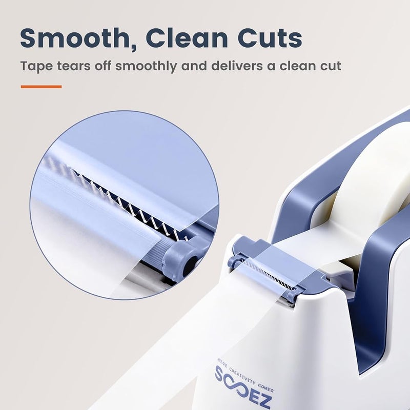 Sooez Aesthetic Tape Dispenser, Tape Holder Cutter, Everyday Desktop Use - Image 5
