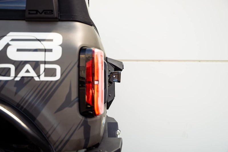 DV8 Offroad Spare Tire Delete for 2021-2023 Ford Bronco - Integrates Backup Camera, Third Brake Light, & License Plate Light - Image 5