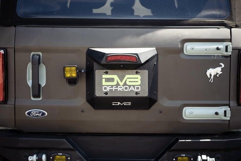 DV8 Offroad Spare Tire Delete for 2021-2023 Ford Bronco - Integrates Backup Camera, Third Brake Light, & License Plate Light - Image 2