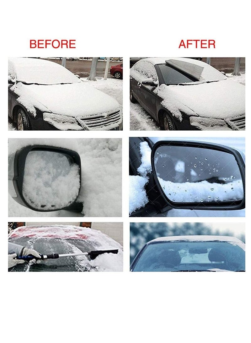Excefore Car Front Windshield Sun Shade with 2 pcs Side Mirror Sunshade, Winter with Side Mirror Cover Snow UV Protection Frost Truck Windshield Sunshade - Image 3