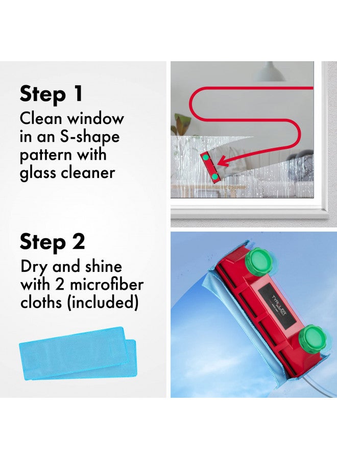 Tyroler Bright Tools Tyroler Magnetic Window Cleaner Tool | The Glider D4 Double-Sided Window Cleaner Tool Fits Windows 0.1"-1.6" Thick | Window Cleaner Magnetic Tool | Magnet Window Cleaner Tool | Magnetic Glass Cleaner - Image 4