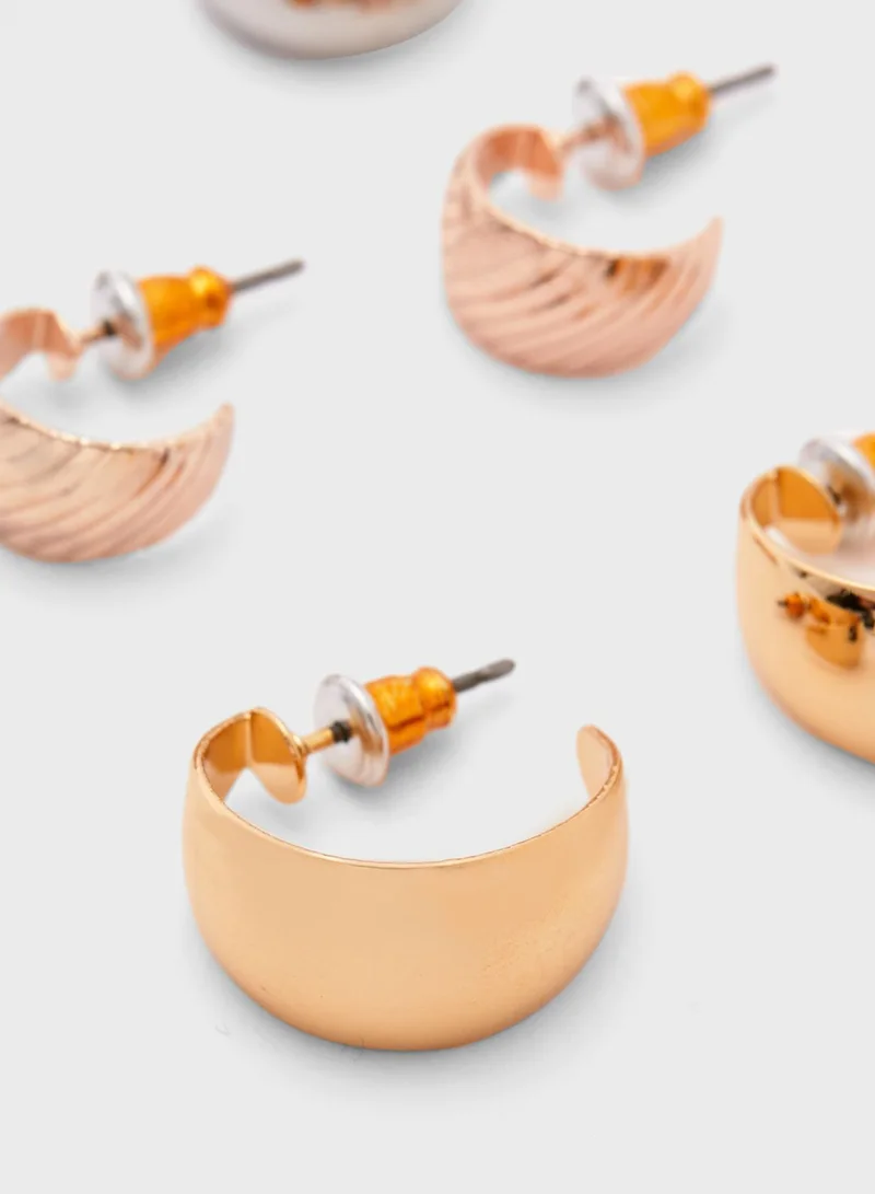 FOREVER 21 Half Moon Hoop Earring