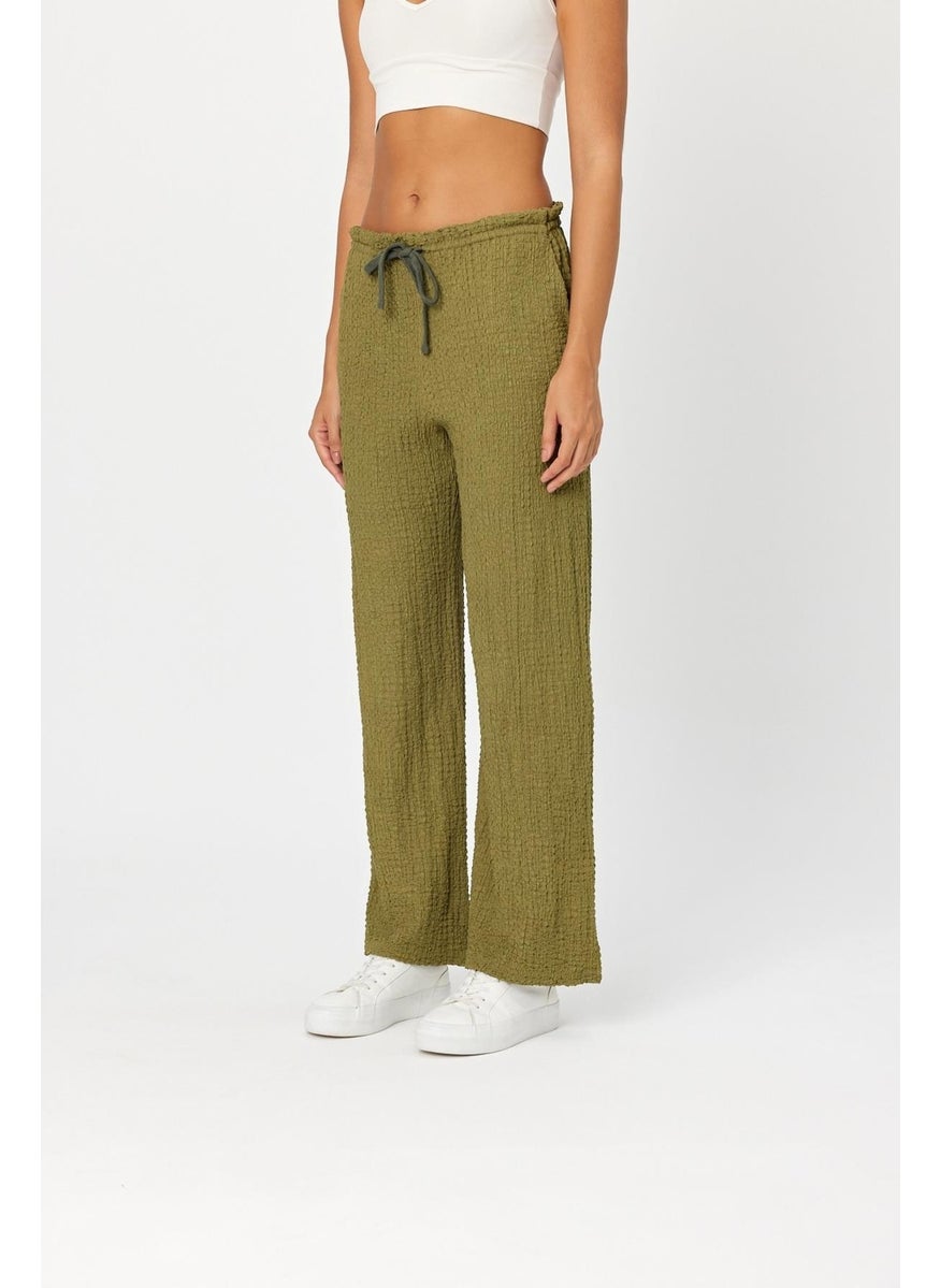 Alexander Gardi - Alexandergardi Textured Tie Waist Palazzo Trousers (B25-0023101) - Image 1