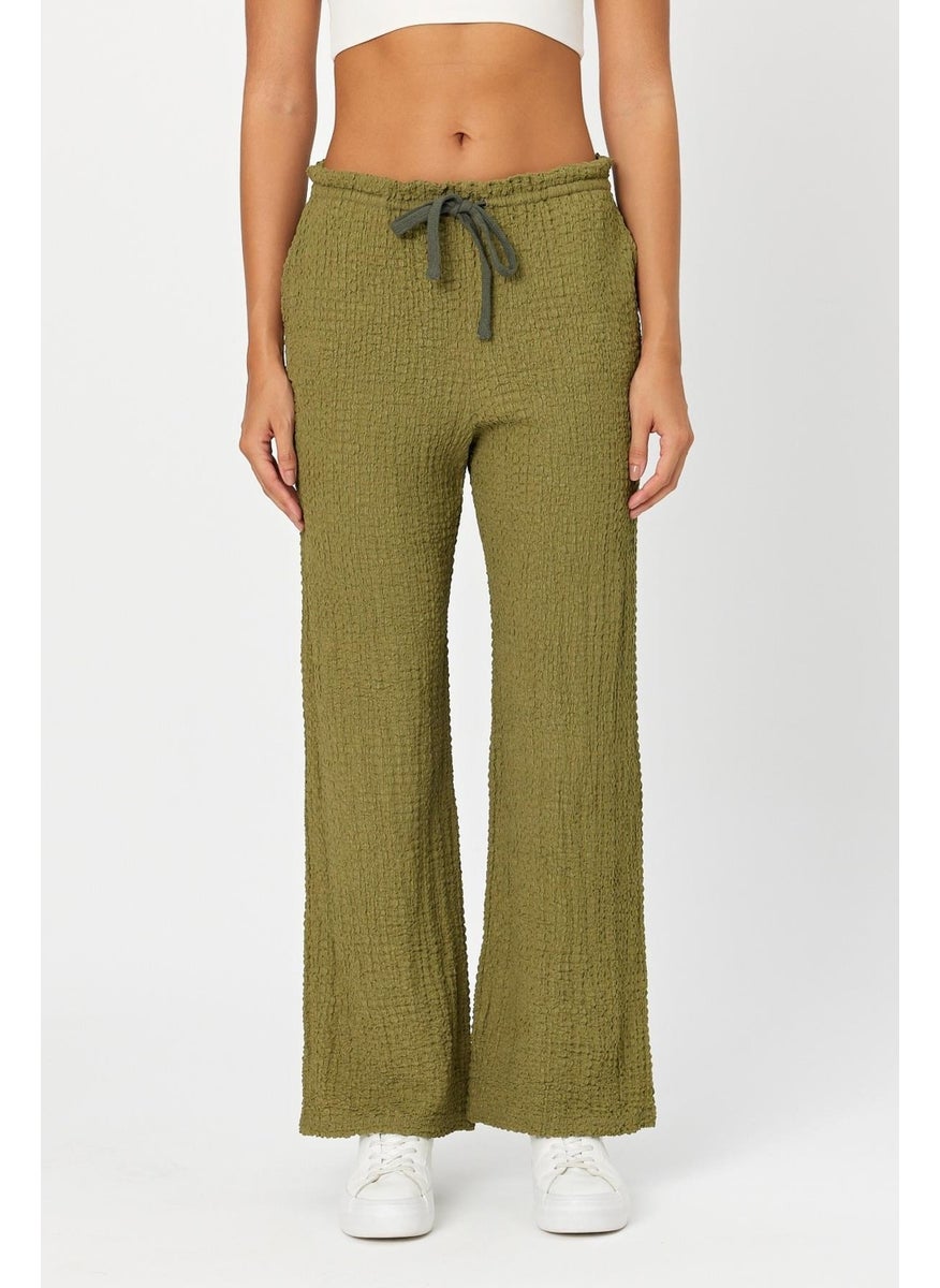 Alexander Gardi - Alexandergardi Textured Tie Waist Palazzo Trousers (B25-0023101) - Image 1