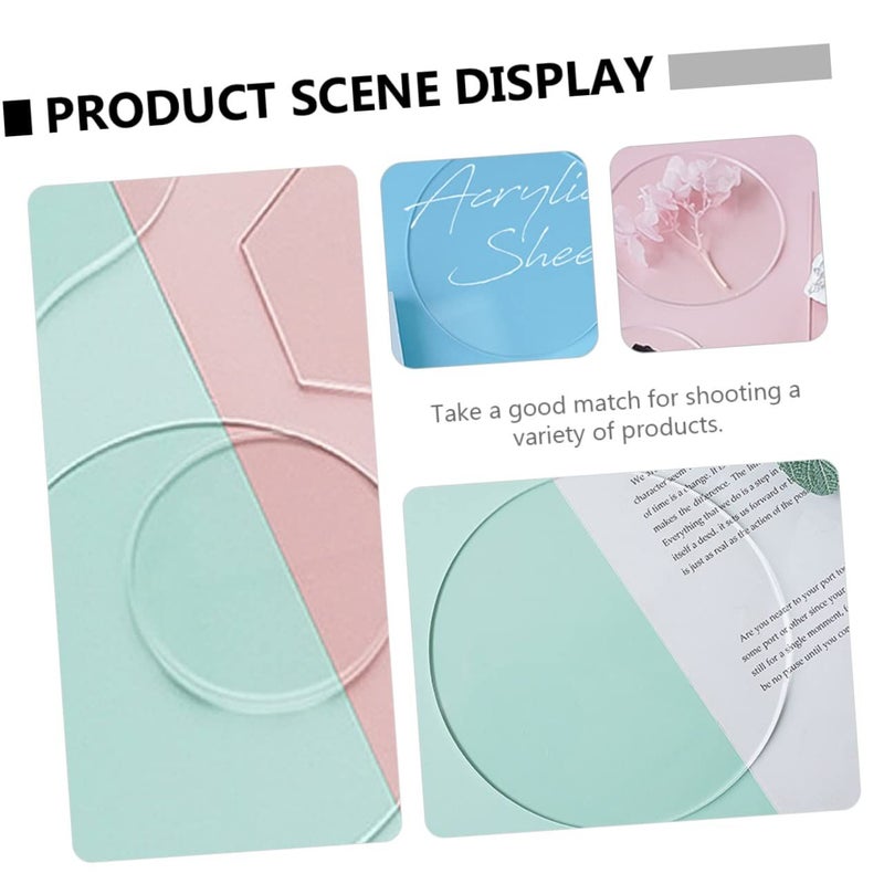 Acrylic Display Boards 3 Pcs DIY Photography Props Lightweight Scratch Resistant Backdrops - Image 5