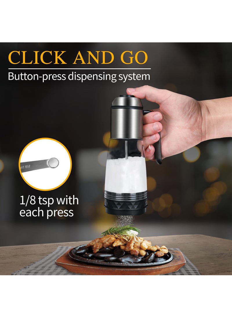 KASTWAVE - Salt and pepper shakers - premeasured salt shaker - 1/8 tsp (0.5g) per press - spice shaker with stainless steel lid, perfect for any powdered spices by Winstar Home Gear - Image 1