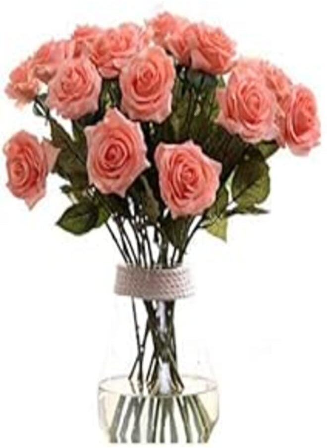OR High-grade Moisturizing Artificial Vivid Rose Flowers Home Decorative Display 