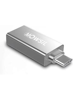 Type-C to USB 2 Port Converter, 5 cm Length, Grey