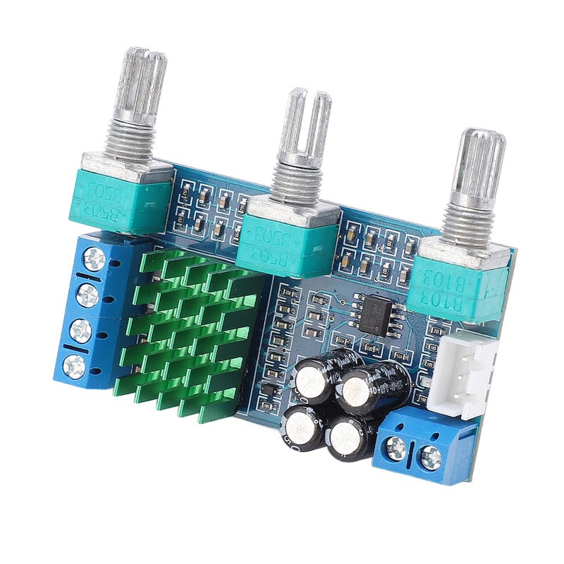 XHM567 لوحة مضخم طاقة ثنائي القناة 80 واط وحدة تحكم حجم رقمية منخفضة الضوضاء DC12V - Image 5