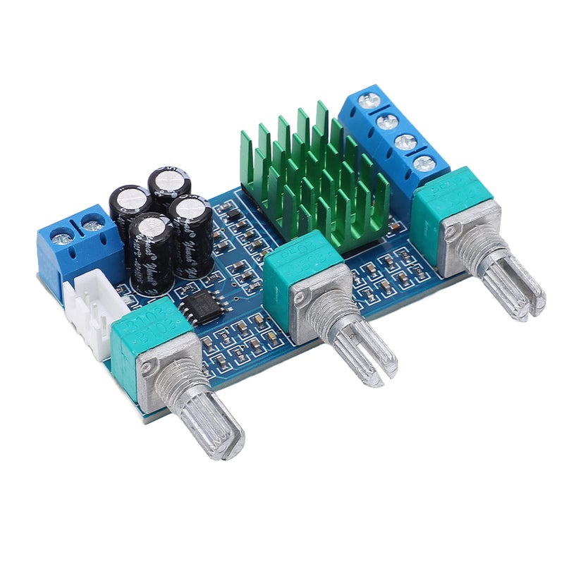 XHM567 لوحة مضخم طاقة ثنائي القناة 80 واط وحدة تحكم حجم رقمية منخفضة الضوضاء DC12V - Image 4