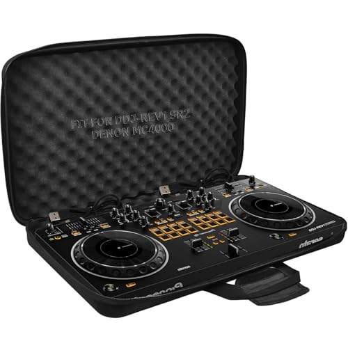 ITHWIU Lightweight Molded Hard Storage Case, Fits for Pioneer DDJ-REV1 SR SR2 RR Denon MC4000 Numark NVII Mixtrack Pro 3 NV Platinum - Image 1