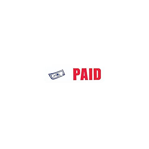 ACCUSTAMP2 035535 Pre-Inked Shutter Stamp Paid, Red/Blue Ink, 1 Count - Image 4