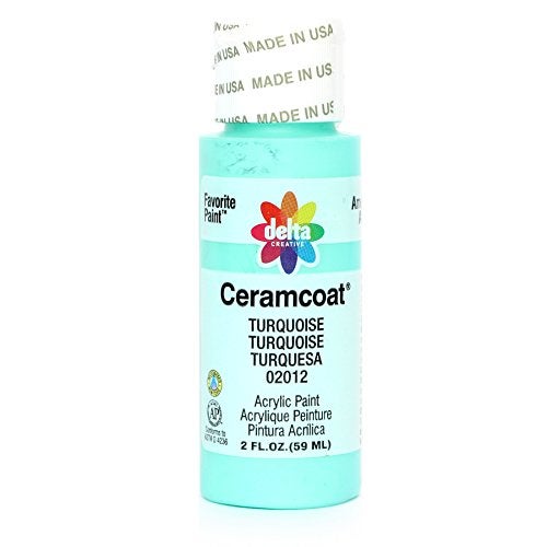 Delta Creative Ceramcoat Acrylic Paint in Assorted Colors (2 oz), 2012, Turquoise - Image 1