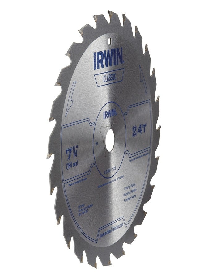 IRWIN Tools Classic Series Steel Corded Circular Saw Blade, 7 1/4-inch, 24T (25130) - Image 2