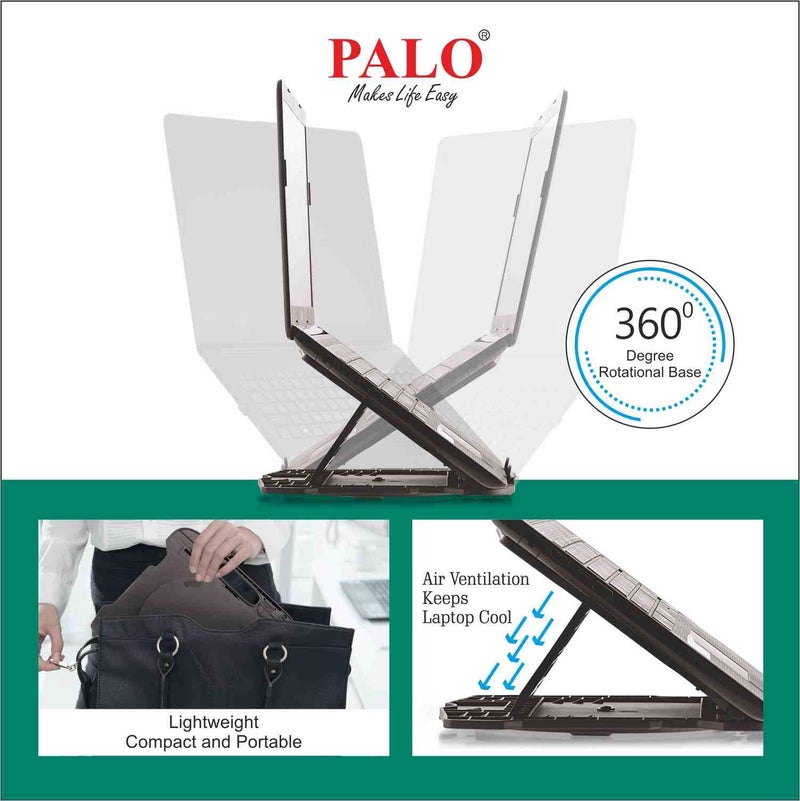 PALO Revolving Multi Angle Adjustable Laptop Stand (PALO029) - Image 4