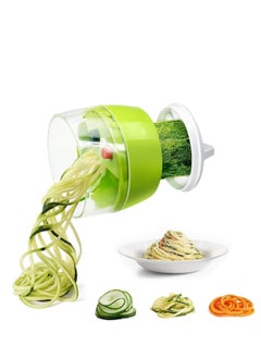 Excefore Vegetable Chopper, Spiralizer Vegetable Slicer Fun Life Hand Held 4 in 1 Vegetable Spiralizer Slicer Food Chopper Cutter Zucchini Noodle & Veggie Pasta  - Image 1