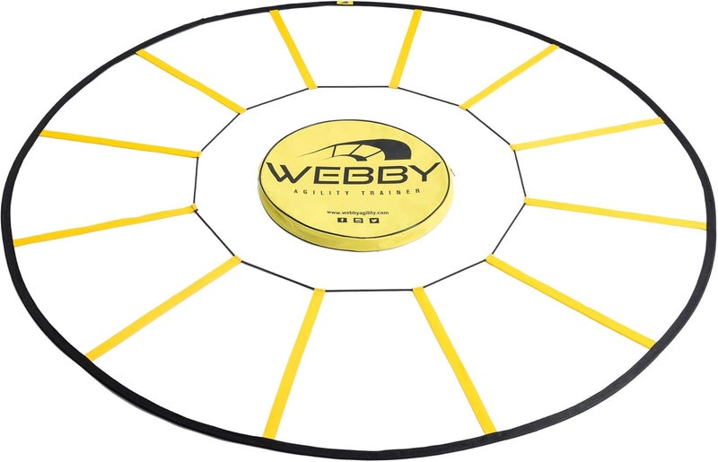 Webby Agility Trainer – Circle Speed and Agility Ladder for High Intensity Reactive Footwork Drills and Skills – A Circular Piece of Reaction Training Equipment That Changes The Way You Move - Image 1