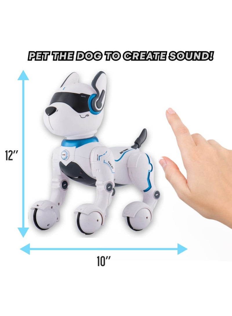 Excefore Remote Control Robot Dog Toy with Touch Function and Voice Control Rc Dog Robots Toys for Kids 3 - 10 Year Old and up Smart and Dancing Robot Toy Imitates Animals Mini Pet Dog Robot - Image 5