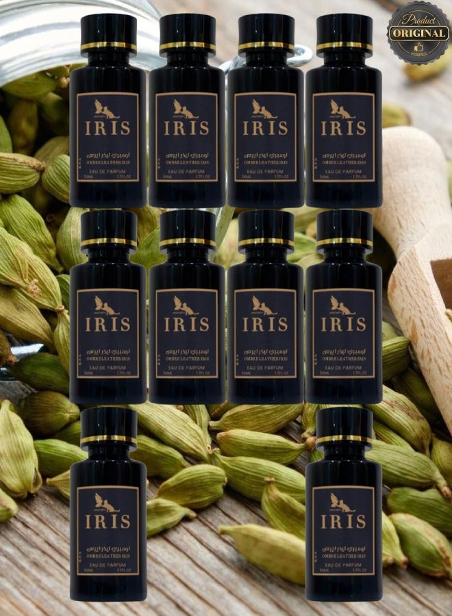 IRIS 10 Pieces Ombre Leather Iris Perfume 50ML - Image 1