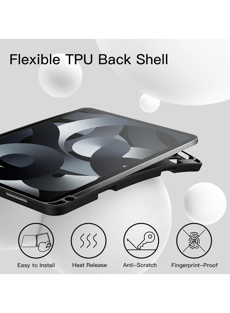 DUSALA iPad Air 11-inch M2 2024 6th Generation Case with Pencil Holder Silicone Magnetic Cover Slim Tablet Cover for iPad Air 11 inch M2 6th Generation - Image 2