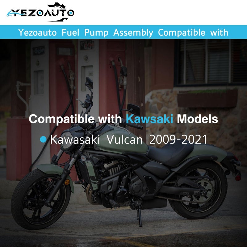 Yezoauto Fuel Pump Module Assembly Compatible with Kawasaki Vulcan 2009-2021 Replace OE 49040-0035 670E5075 UC-T35KU58 - Image 3
