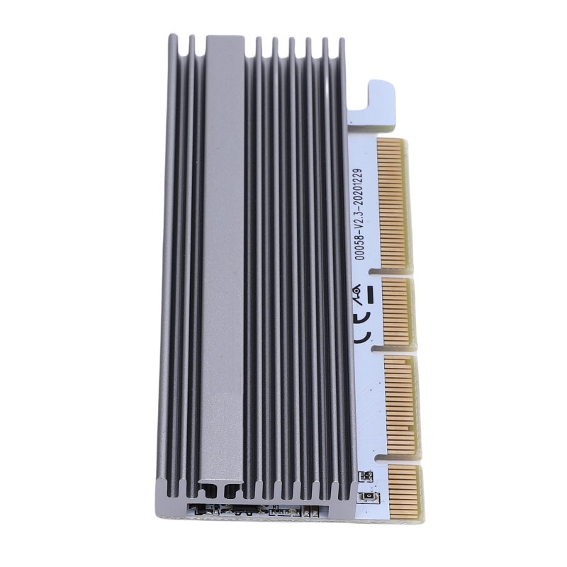 محول M.2 NVMe PCIe بسرعة 32 جيجابايت في الثانية، بطاقة محول SSD عالية السرعة إلى PCIe X16 مع مشتت حراري من الألومنيوم - تركيب بدون أدوات لأجهزة الكمبيوتر المكتبية وأجهزة الكمبيوتر المخصصة للألعاب ومحطات العمل - Image 5