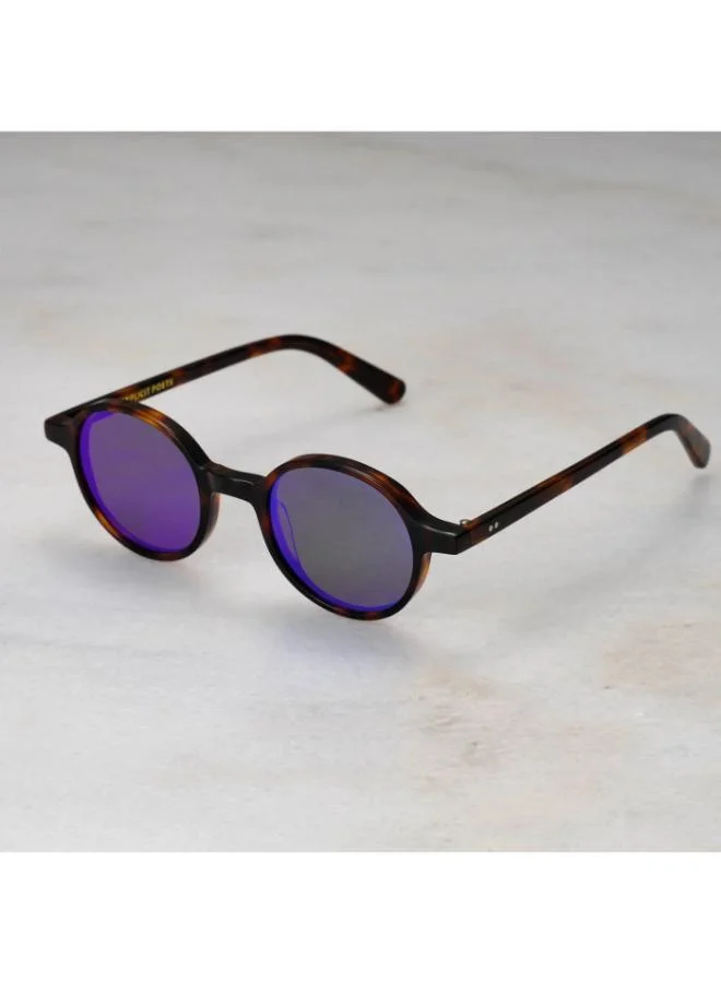  اكسبليست باوتس نظارات شمسية أنيقة للجنسين جيورجيو سلحفاة زرقاء عاكسة