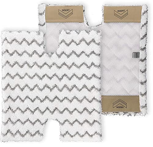 ConPus 2 Pack Replacement Steam Mop Pads for Shark Lift-Away Pro Steam Pocket Mop S3973 S3973D S3973WM & Genius Steam Pocket Mop S5002Q S5003A S5003D S6001W S6001WM S6002 S6002C S6003D S600W - Image 1