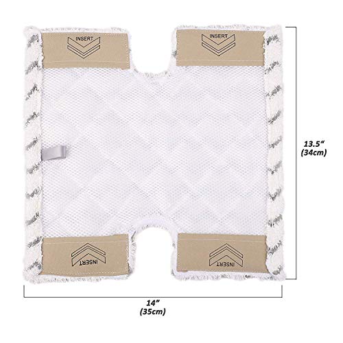 ConPus 2 Pack Replacement Steam Mop Pads for Shark Lift-Away Pro Steam Pocket Mop S3973 S3973D S3973WM & Genius Steam Pocket Mop S5002Q S5003A S5003D S6001W S6001WM S6002 S6002C S6003D S600W - Image 3