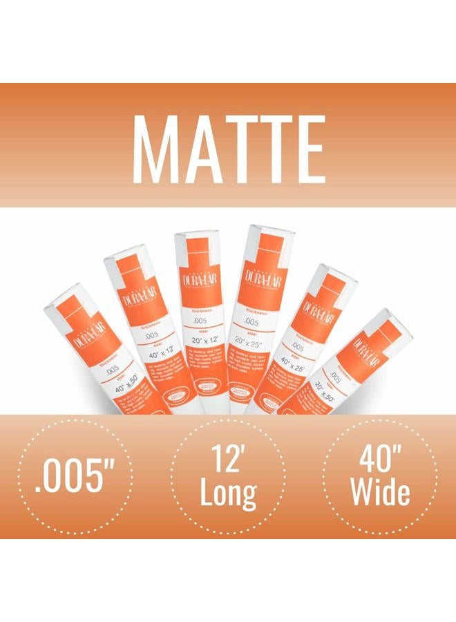 Grafix Matte 40” x 12' Roll 005” Dura-Lar, Economical Alternative to Drafting Film and Acetate, Translucent Drawing Surface for Lead, Ink, Charcoal, Paint and Colored Pencil, Feet - Image 2