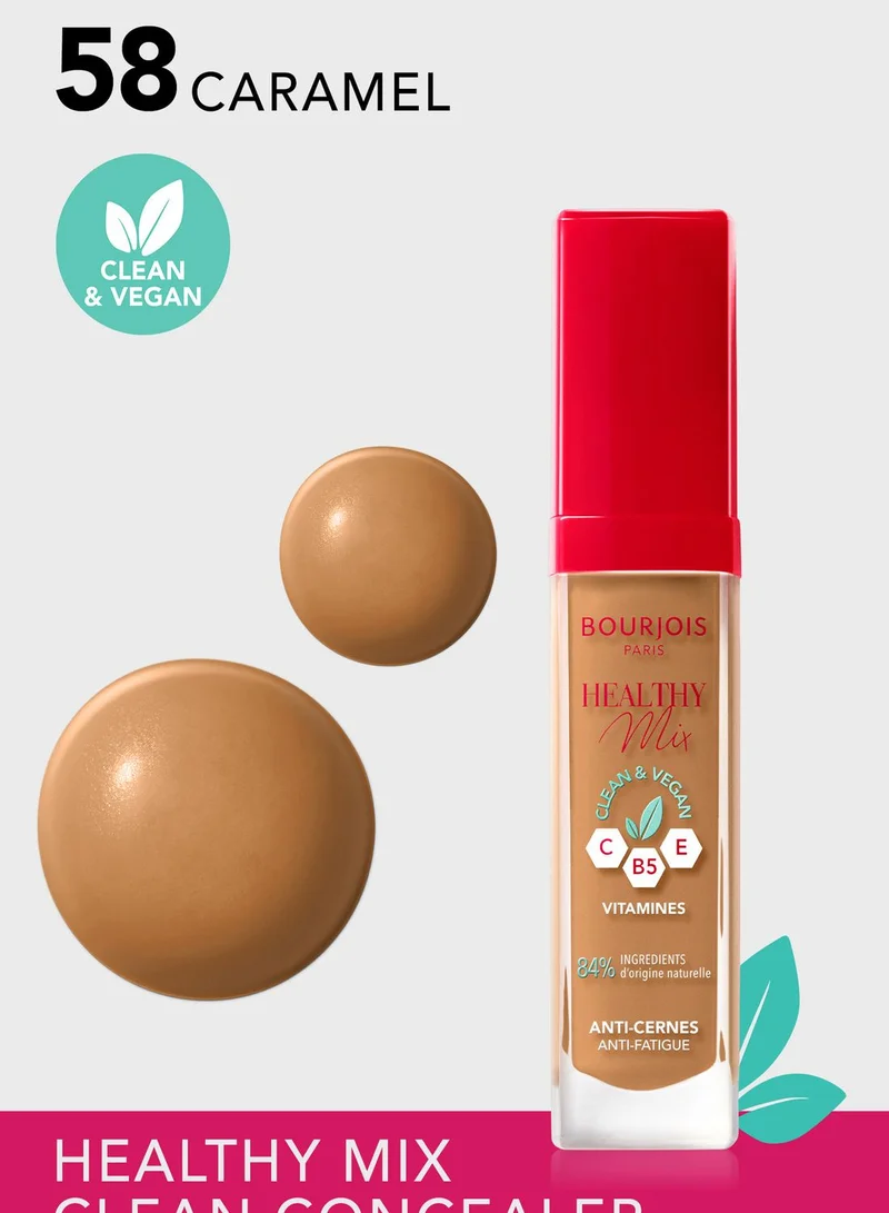 BOURJOIS PARIS Healthy Mix Clean Concealer - 58 - Caramel, 7.8ml